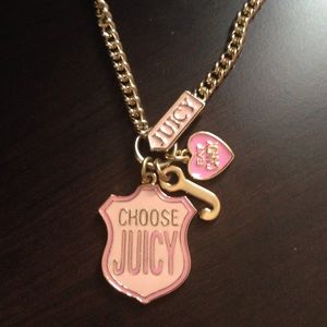 Juicy couture dog tag necklace