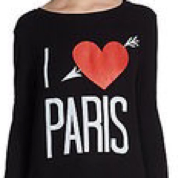 Wildfox Sweaters - 🎉HP🎉 🆕 WILDFOX 'I ❤️ Paris' BBJ Size M