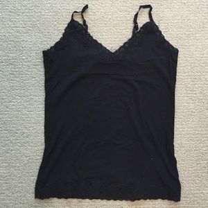 Black lace camisole