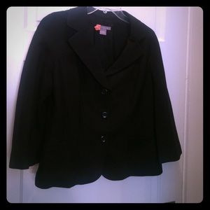 Black 3/4 sleeve Ann Taylor two-piece suit
