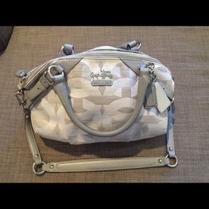 Coach hand bag/ purse baby blue and grey