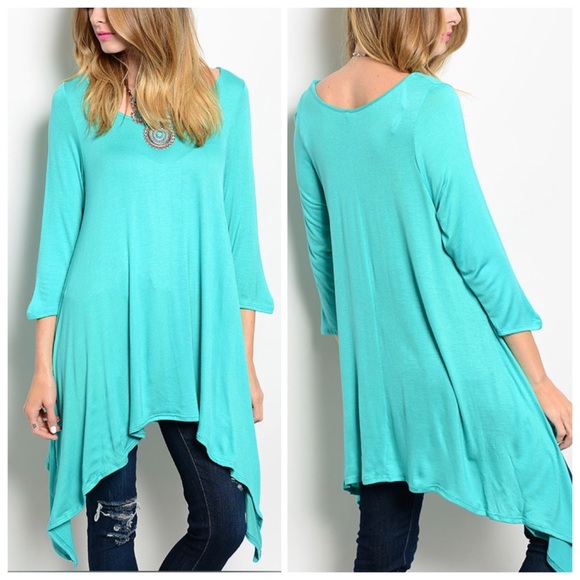 Tops - ✨NEW✨LONG LOOSE EMERALD TOP