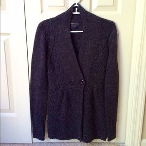 BCBGMAXAZRIA alpaca-blend sweater jacket.