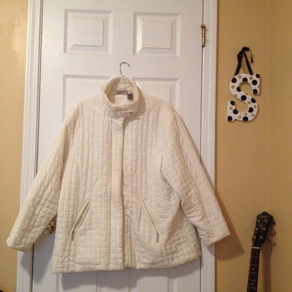 Ivory Quilt Stitch Coat