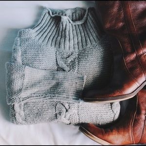 Warm, soft boatneck sweater