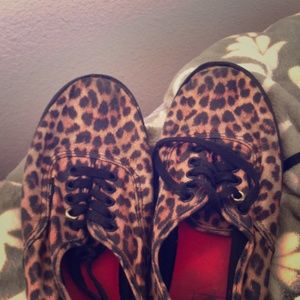 Cheetah print vans