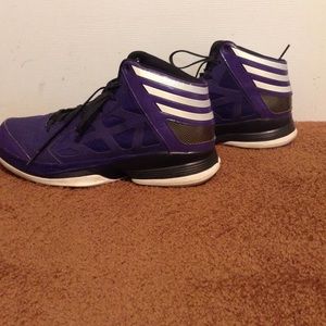 Adidas basketball shoes purple
