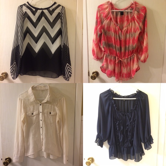 4 Blouses for $30