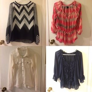 4 Blouses for $30