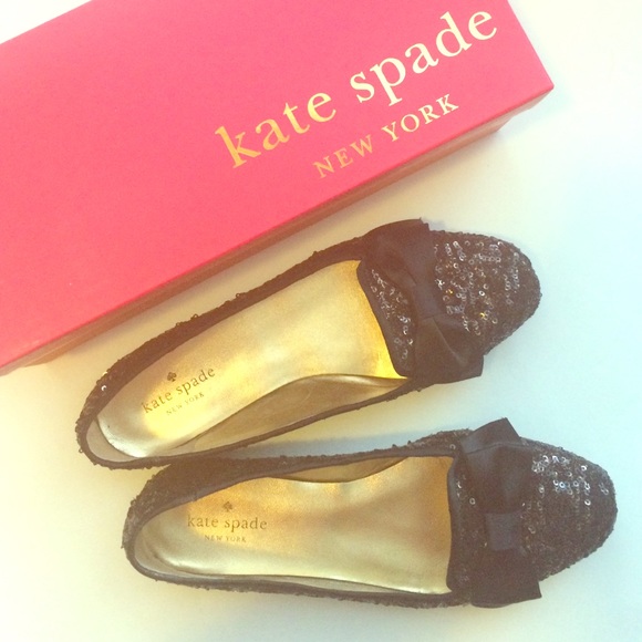 Kate Spade Sequin Loafer Flats