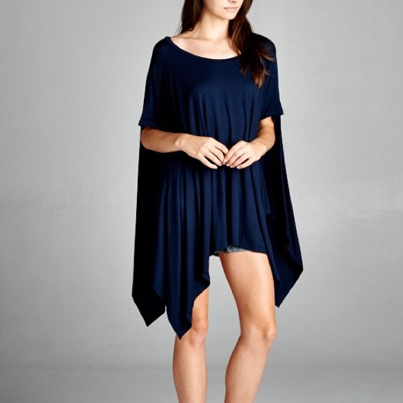 "Chase the Wind" Asymmetrical Tunic Top - Picture 2 of 3