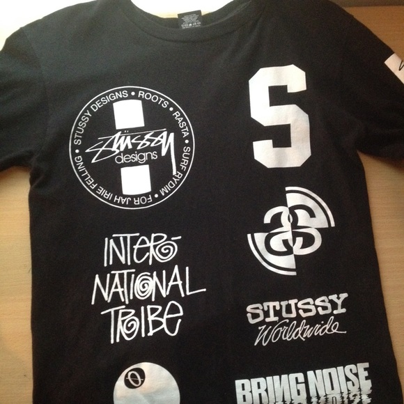 Stussy long sleeve logo tee