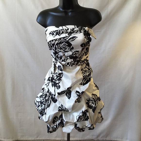 Black & White Cocktail Formal Dress