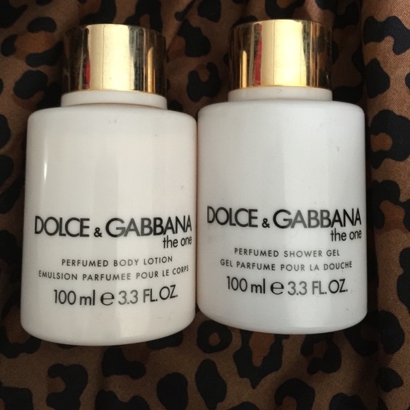 Dolce & Gabbana shower gel and lotion