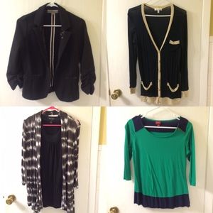 4 Tops for $30.00