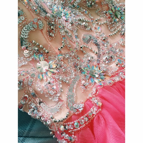 Pink Sequin Homecoming Dress! - Picture 3 of 3