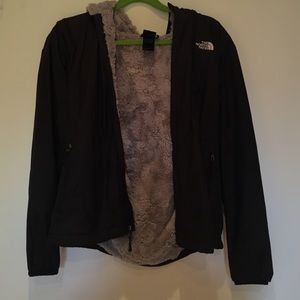 North face black and get jacket