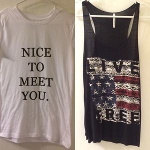 2 cute & fun tops for $15!