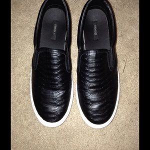 Black slip ons