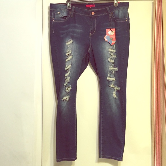 Brand new ripped jeans PLUS SIZE