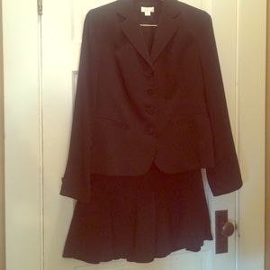 Two piece pin-stripe Ann Taylor flared skirt suit