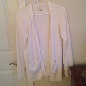 White t shirt cardigan