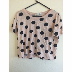 Forever 21 Polka Dot Cropped Top