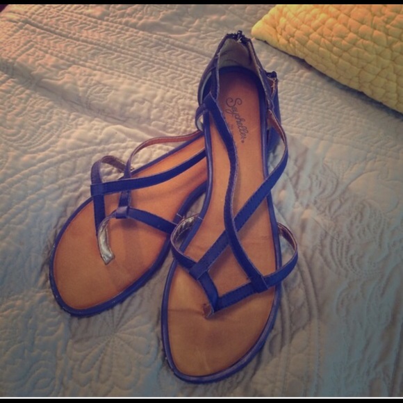 Seychelles blue sandals
