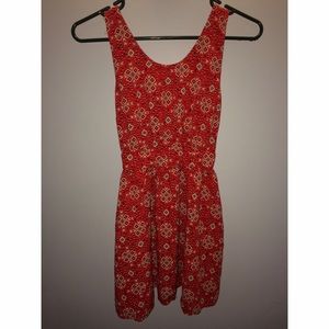 Red Tribal Pattern Dress