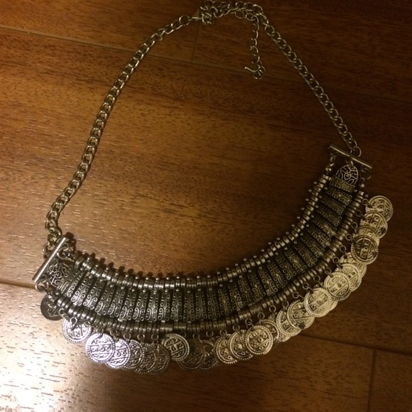 Triple coin necklace