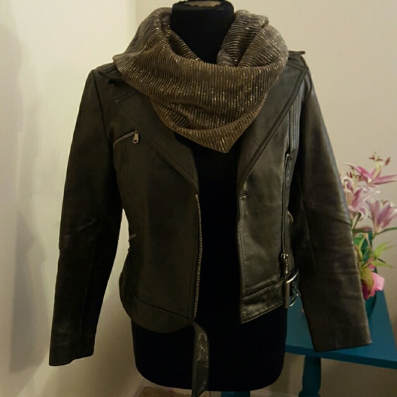 Leather rider jacker