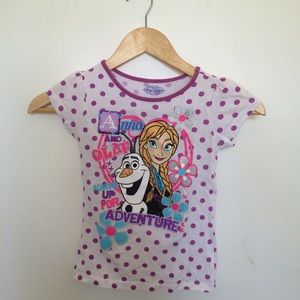 Frozen Anna And Olaf Short-Sleeved Tee