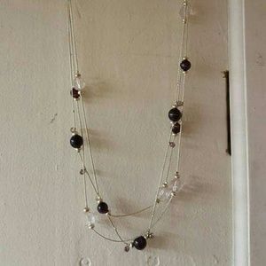 Purple beaded necklace