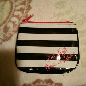 Lulu Guinness Lipstick Zippered Cosmetic Bag