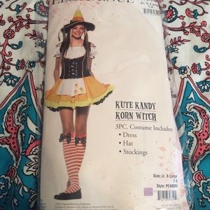 Super cute candy corn which costume!!