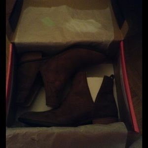 Charlotte Russe olive green booties.