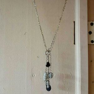 Marbled beads necklace