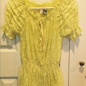 Lace short sleeve top