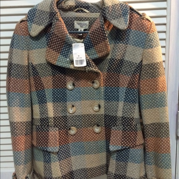 teal/rust outerwear jacket