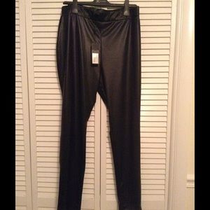 Faux leather leggings