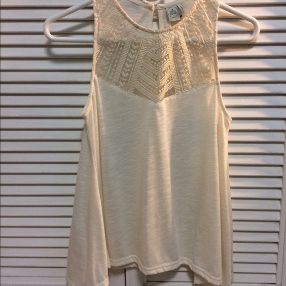 Paper cranes high neck mesh cut out top