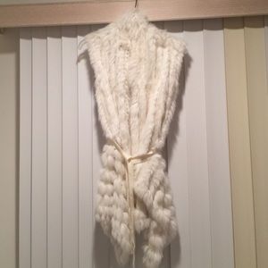 Real fur vest