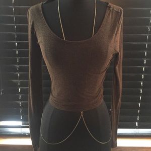 Cotton brown long sleeve