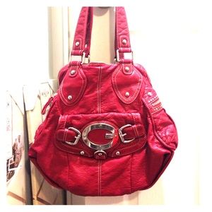 Burgundy Guess purse