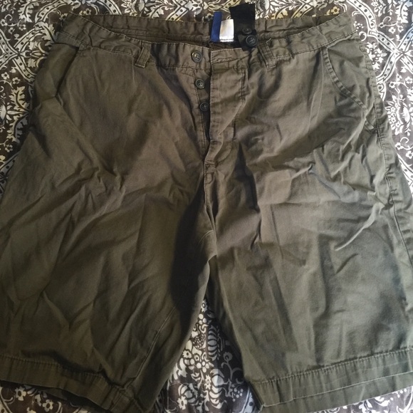 Olive green shorts