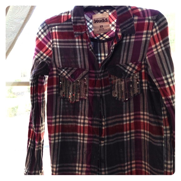 A Stylish Plaid Shirt Made by Mudd