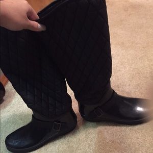 sperry rubber rain boots