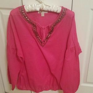Michael Kors beaded blouse