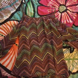 Off the shoulder colorful fun top