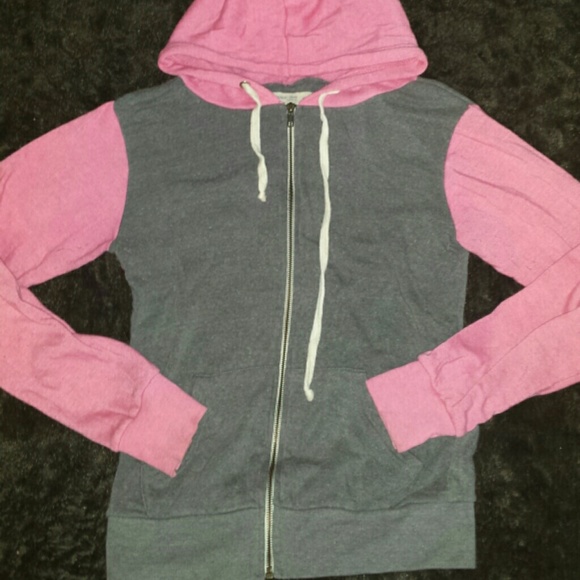 Pink and gray Colorblock jacket